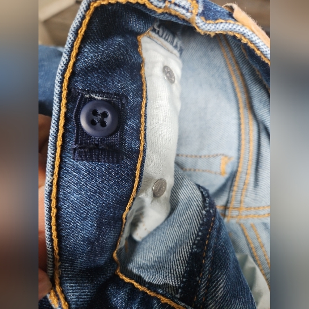 💙💜Levi's 726 Flare Jeans Teenagers size 14 Blue Denim flowers design🩷‎ - Picture 2 of 9